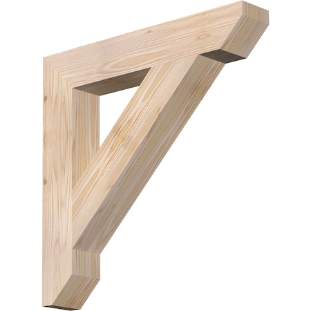 Ekena Millwork Traditional Slat Smooth Bracket, Douglas Fir, 3 1/2"W x 22"D x 22"H BKT04X22X22TRA06SDF